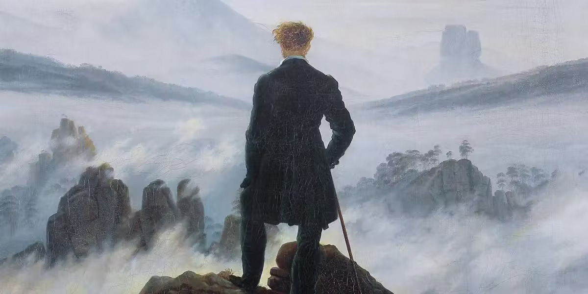 Le Voyageur au-dessus de la mer de nuages, Caspar Friedrich